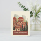 Thessaloniki Agios Pavlos Reisen Vintag Postkarte (Stehend Vorderseite)