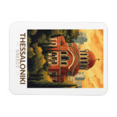 Thessaloniki Griechenland Agios Pavlos Travel Art Magnet (Horizontal)