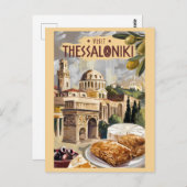 Thessaloniki Griechenland Malerische Reisen Vintag Postkarte (Vorne/Hinten)