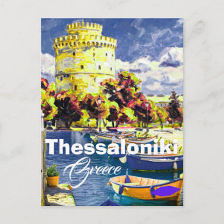 Thessaloniki Griechenland Reise Postkarte Thessalo