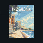 Thessaloniki Griechenland Reisen Kunst Vintag Fleecedecke<br><div class="desc">Thessaloniki retro Vektor Reise Design. Thessaloniki ist eine griechische Hafenstadt am Thermaischen Golf der Ägäis.</div>
