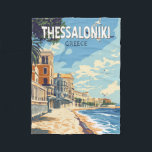 Thessaloniki Griechenland Reisen Kunst Vintag Fleecedecke<br><div class="desc">Thessaloniki retro Vektor Reise Design. Thessaloniki ist eine griechische Hafenstadt am Thermaischen Golf der Ägäis.</div>