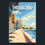 Thessaloniki Griechenland Reisen Kunst Vintag Poster<br><div class="desc">Thessaloniki retro Vektor Reise Design. Thessaloniki ist eine griechische Hafenstadt am Thermaischen Golf der Ägäis.</div>