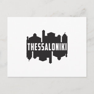 Thessaloniki Griechenland Stadt Skyline Funny Gesc Postkarte