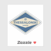Thessaloniki Griechenland Vintag Aufkleber (Blatt)