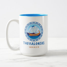 Thessaloniki, Griechenland Zweifarbige Tasse