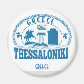 Thessaloniki Reise Souvenir Magnet (Vorne)
