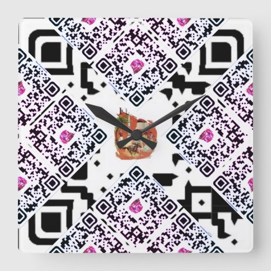 #thesurfingmermaid_Florida Quadratische Wanduhr (Vorderseite)