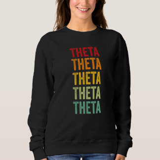 Theta Crypto Rainbow Text Sweatshirt