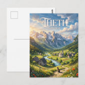 Theth Albanien Postkarte (Vorne/Hinten)