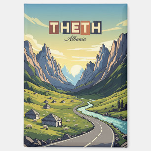 Theth Albanien Travel Magnet