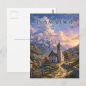 Theth Steinkirche Albanien Postkarte (Vorne/Hinten)