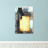 TheWishOfAHorse - Printed Leinwand (Insitu (Holzboden))