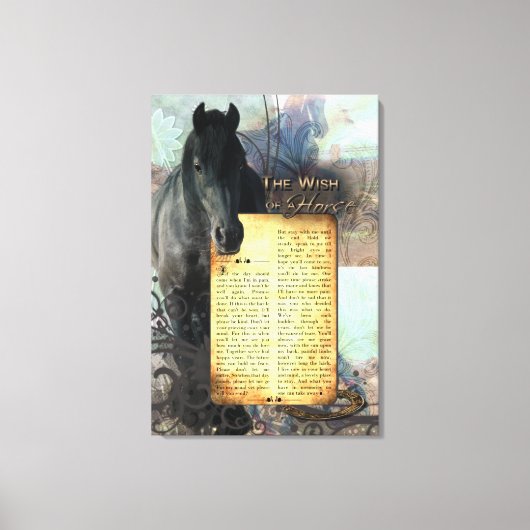 TheWishOfAHorse - Printed Leinwand (Vorderseite)