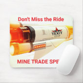 TheXit Coin Mine Spend Trade Rocketship Mousepad (Mit Mouse)