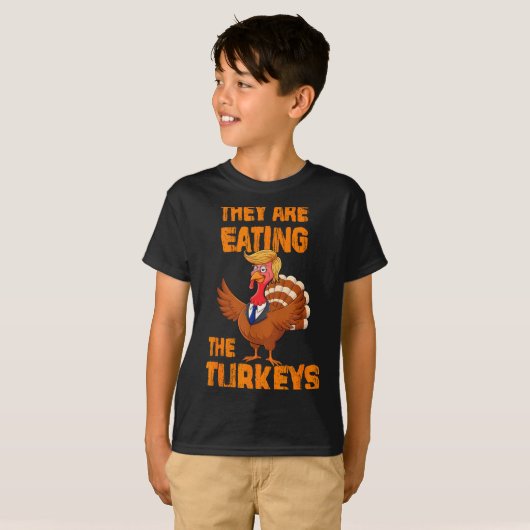 They Are Eating The Turkeys Tee Uni-adults Humor E (Vorne ganz)