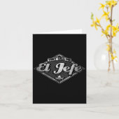 They Call Me El Jefe - Funny Boss Quote Karte (Gelbe Blume)