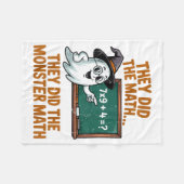 They Did Monster Math Teacher Halloween Costume Pr Fleecedecke (Vorderseite (Horizontal))