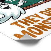 They Did Monster Math Teacher Halloween Costume Pr Poster (Ecke)