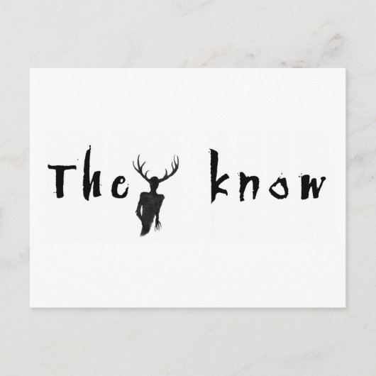 they know.... postcard postkarte (Vorderseite)