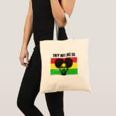 They Not Like Us Afro Woman  Vintage Tragetasche (Vorderseite (Produkt))
