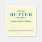 They’re Butter Together Yellow Bridal Shower Serviette (Vorderseite)