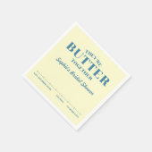 They’re Butter Together Yellow Bridal Shower Serviette (Ecke)