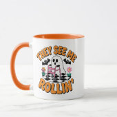 They See Me Rollin' Funny Ghost Walker Quote Tasse (Links)