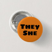 They She Pronomen-Button Button (Vorne & Hinten)