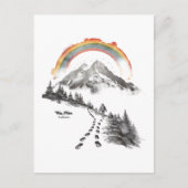 They/Them Trailblazer – LGBTQ Pride Camping Art,  Postkarte (Vorderseite)