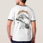 They/Them Trailblazer – LGBTQ Pride Camping Art T-Shirt (Schwarz voll)