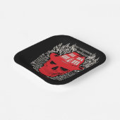 They Tried To Burn Me Pappteller (Gewinkelt)