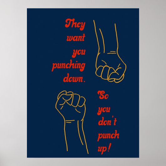 They want you punching down poster (Vorne)