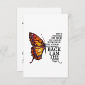 They Whispered Her You Cannot Withstand The Storm Begleitkarte (Vorne/Hinten)