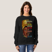 They Whispered Im The Storm Black History Month Af Sweatshirt (Vorne ganz)