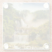Thi Lor SU Wasserfall | Thailand Glasuntersetzer (Rückseite)