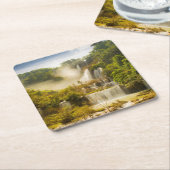 Thi Lor SU Wasserfall | Thailand Rechteckiger Pappuntersetzer (angewinkelt)