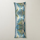 Thibaut Asian Landschaftlich Blue and Green Decora Seitenschläferkissen (Rückseite (Vertikal))