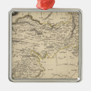 Thibet, die Mongolei und Mandschurei Silbernes Ornament