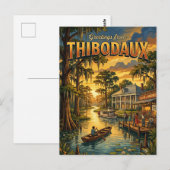 Thibodaux Louisiana Postkarte (Vorne/Hinten)