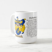 Thibodeaux, der Ursprung, die Bedeutung und das Kaffeetasse (Vorderseite Links)