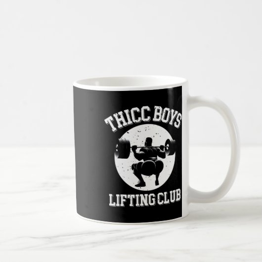 Thicc Boys Lifting Club Funny Gym Mens Kaffeetasse (Rechts)
