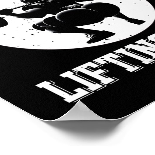 Thicc Boys Lifting Club Funny Gym Mens Poster (Ecke)