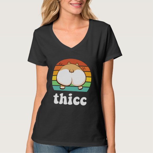 Thicc Corgi Extra Thick Dogs Cute Workout Lifting T-Shirt (Vorderseite)