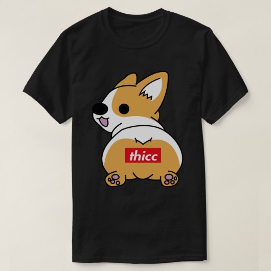 Thicc Corgi Hintern Essential T - Shirt (Design vorne)
