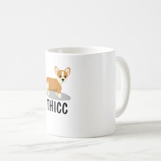 Thicc Corgi Hintern Kaffeetasse (VorderseiteRechts)