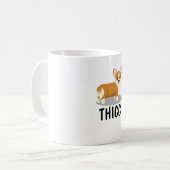 Thicc Corgi Hintern Kaffeetasse (Vorderseite Links)
