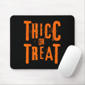 Thicc oder Leckerei Funny Halloween Workout Fitnes Mousepad (Mit Mouse)
