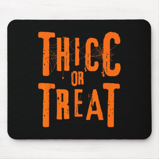 Thicc oder Leckerei Funny Halloween Workout Fitnes Mousepad (Vorne)