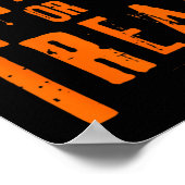 Thicc oder Leckerei Funny Halloween Workout Fitnes Poster (Ecke)